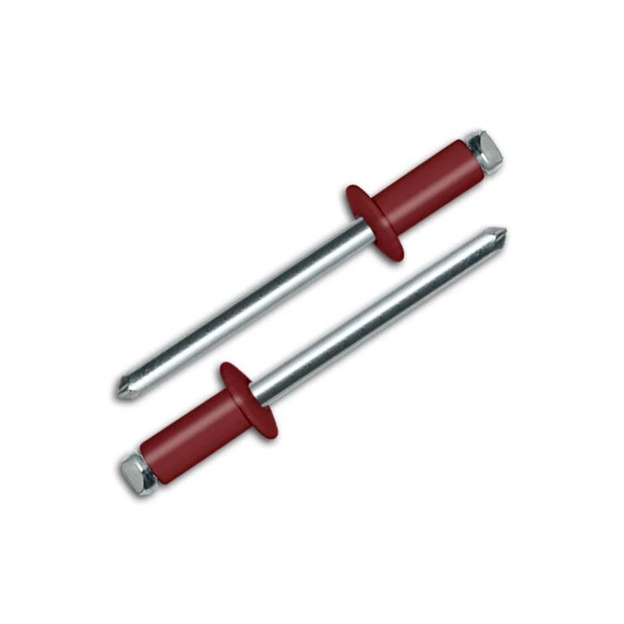Заклёпка вытяжная Daxmer 4,0х10 RAL 3011 (10х1000 шт) ал/ст