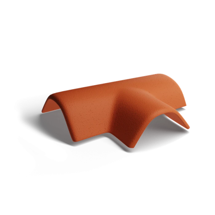 Т-образная черепица Classic Кирпично-красный Kriastak